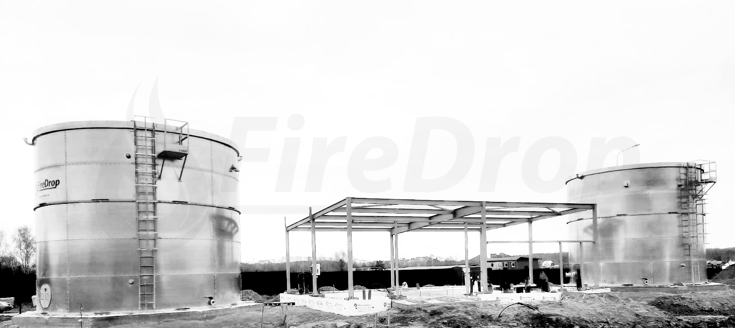 Резервуары пожарной воды 190 куб.м