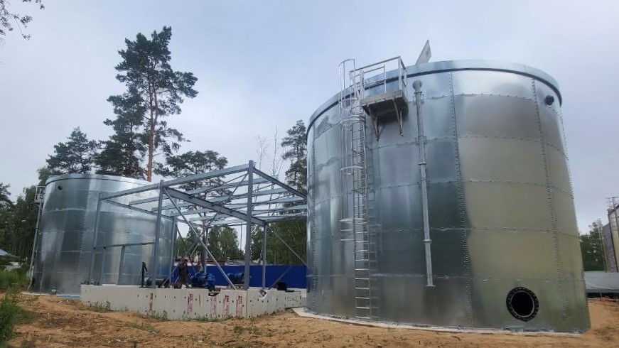 Сборный резервуар 400 м³ — стальная ёмкость 400 кубов, реализованный проект Беларусь
